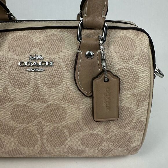 NWT Coach Mini Rowan Crossbody Bag In Blocked Signature Canvas CW330 - Picture 10 of 10